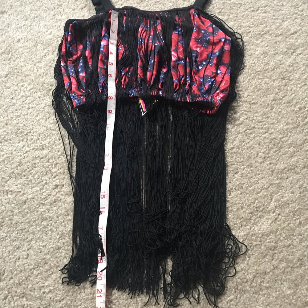 Top, Berry Sweet with Fringe BNWT Kuccia